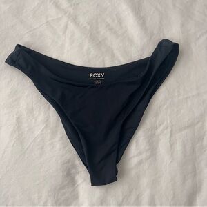Roxy Black Cheeky Bikini Bottoms Medium
